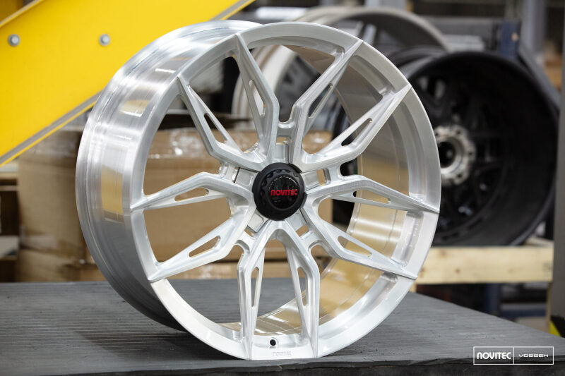 Vossen x Novitec NF11 20x9.5in - 5x114.3 BP - ET28 - Brushed Gloss Clear Ferrari SF90 Front Wheel