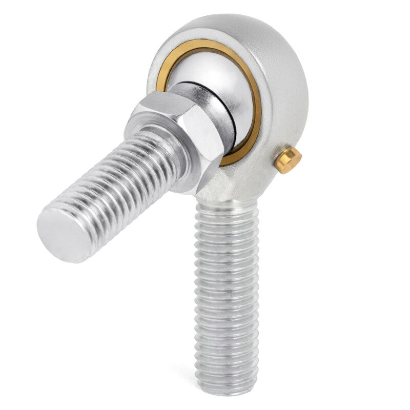 QA1 V Series 3-Pc Rod End - Male/Left Hand - 8mm Bore x M8x1.25 w/Stud - Carbon Steel