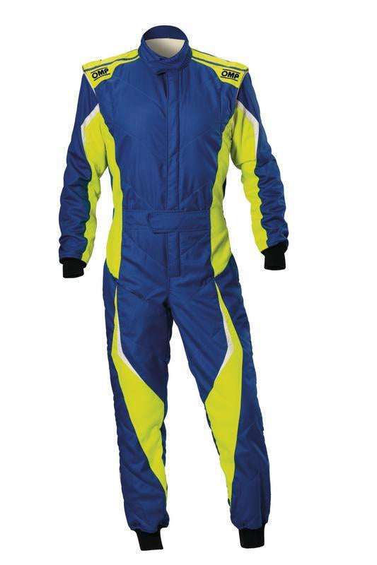 OMP TECNICA EVO OVERALL FIA 8856-2018 / SFI ROYAL BLUE / F YELLOW SZ 44