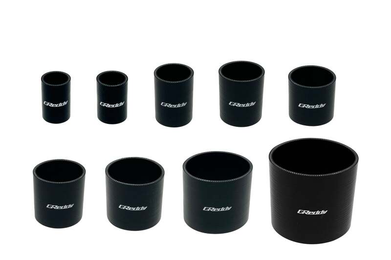 GReddy 70mm x 70mm Silicone Straight Hose - Black