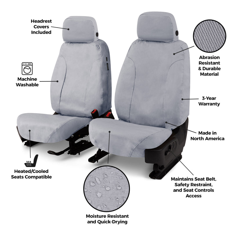 Covercraft 23-25 Chevrolet Colorado SeatSaver Custom Seat Cover - Polycotton Charcoal