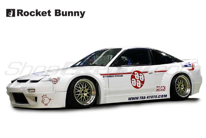 GReddy 89-93 Nissan 240SX/Silvia S13 Rocket Bunny Side Skirts Ver. 1-FRP **Must Check Availability**