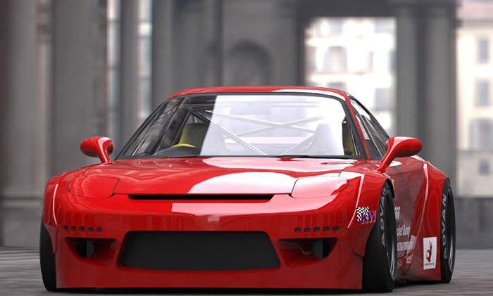 GReddy 93-96 Mazda RX-7 Rocket Bunny Full FD3S Rear Diffuser Kit Ver. 2 FRP Only
