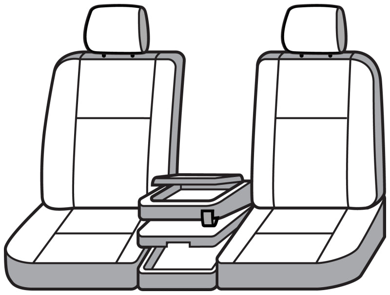 Covercraft 19-25 Chevrolet Silverado Carhartt Super Dux SeatSaver Front Row Custom Seat Cvr- Gravel