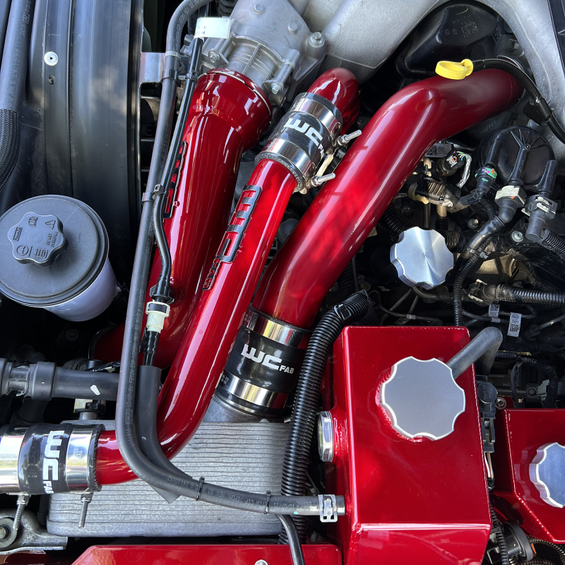 Wehrli 17-25 Ford Power Stroke 6.7L Upper Coolant Pipe Kit - Sparkle Copper