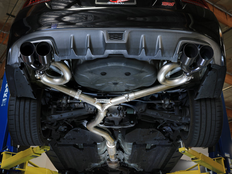 aFe Subaru WRX/STi 15-21 H4-2.0/2.5L Takeda 3in to 2-1/2in Stainless Cat-Back Exhaust w/ Black Tip