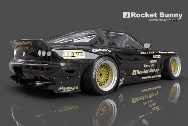 GReddy 93-96 Mazda RX-7 Rocket Bunny Full FD3S Rear Diffuser Kit Ver. 2 FRP Only