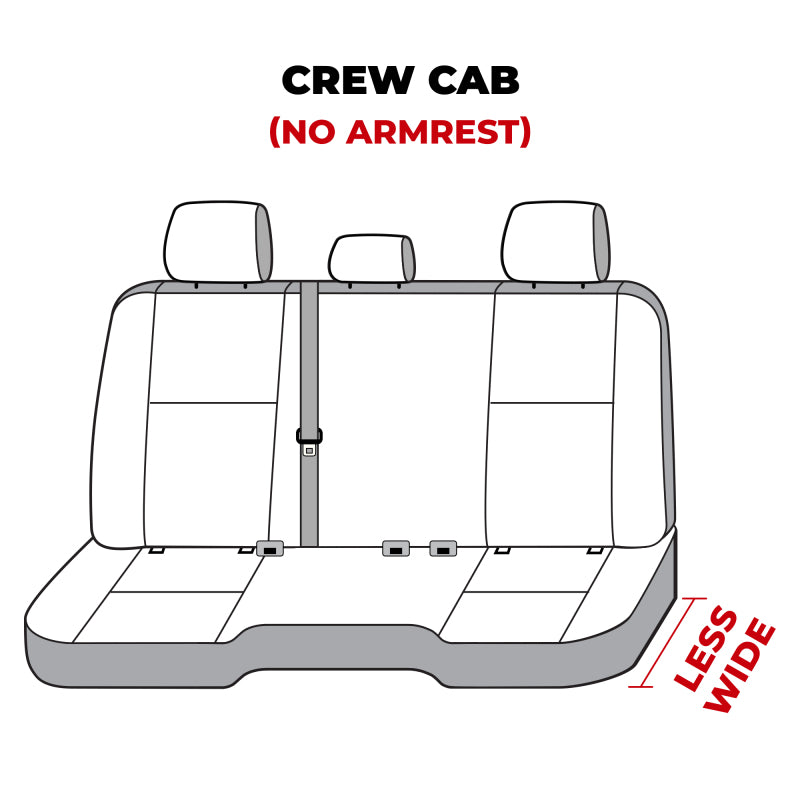 Covercraft 11-24 Dodge RAM 2500 3500 Carhartt Super Dux SeatSaver Sec Row Custom Seat Cover- Gravel