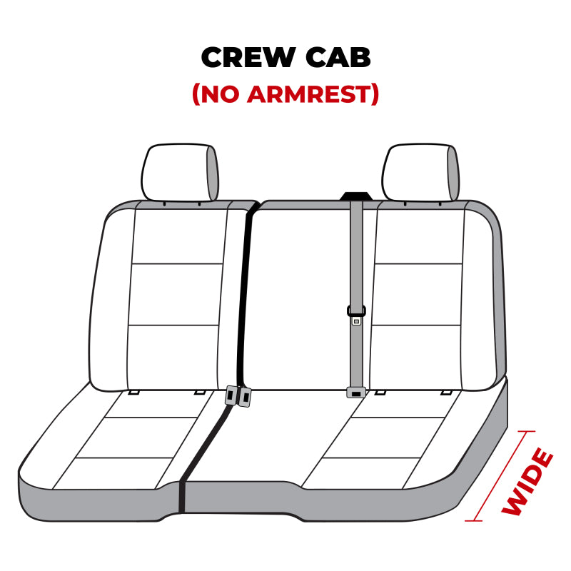 Covercraft 14 Chevrolet Silverado Carhartt Super Dux SeatSaver Custom Second Row Seat Covers - Black