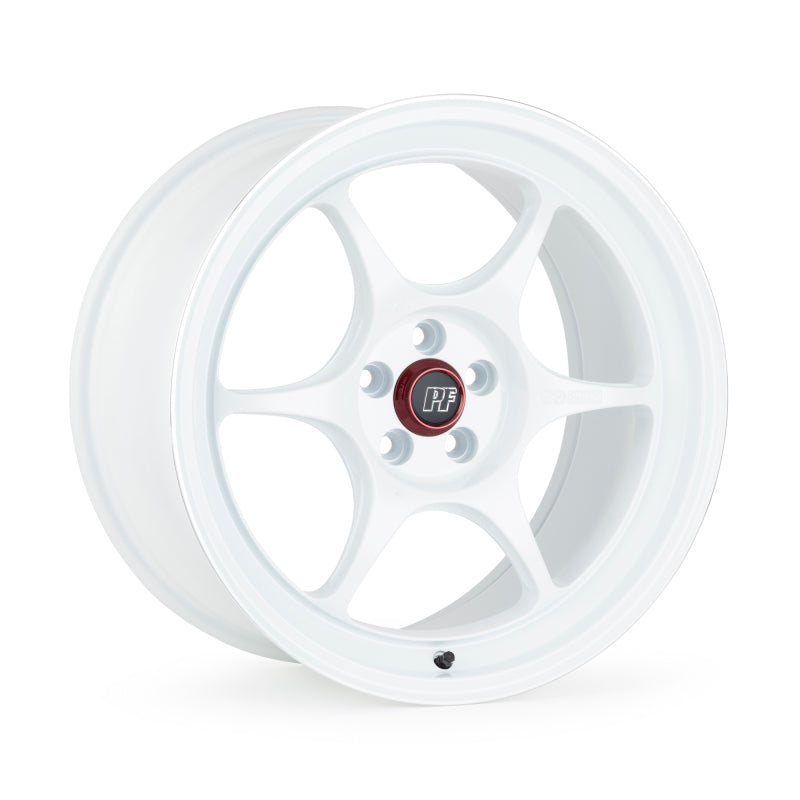 Enkei PF06 17x7.5 5x100 45mm Offset 75mm Bore White Wheel w/ Machined Lip ** SPECIAL ORDER**