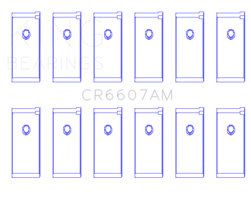 King Engine Bearings Datsun L28 Connecting Rod Bearing Set - Size STD