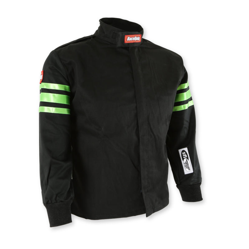 RaceQuip Green Trim SFI-1 JR. Jacket - Kids Small