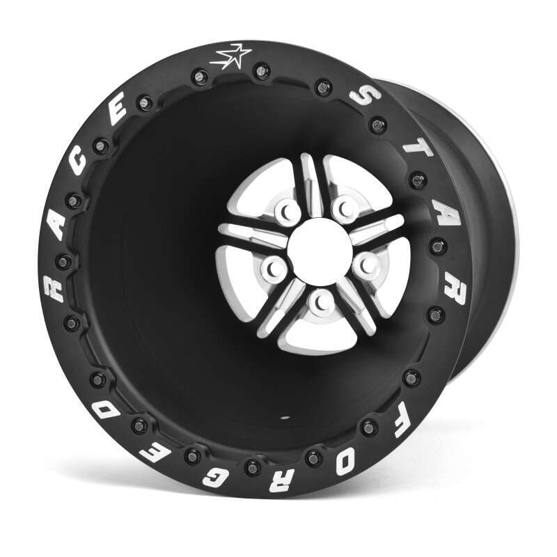Race Star 63 Pro Forged DBL Pro Mod  16x20 5.00BC 8.00BS Black Anodized/Machined Wheel