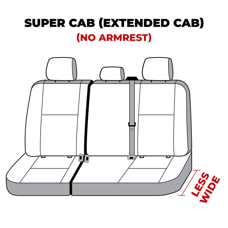 Covercraft 19-25 Ford F250 F350 Carhartt Super Dux SeatSaver Second Row Custom Seat Cover - Gravel
