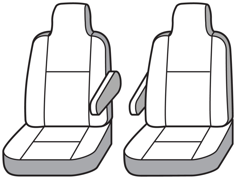 Covercraft 16-25 Chevrolet Express Carhartt Super Dux SeatSaver Front Row Custom Seat Cover- Gravel