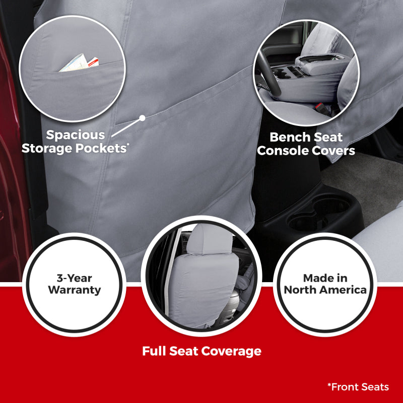Covercraft 23-25 Chevrolet Colorado SeatSaver Custom Seat Cover - Polycotton Charcoal