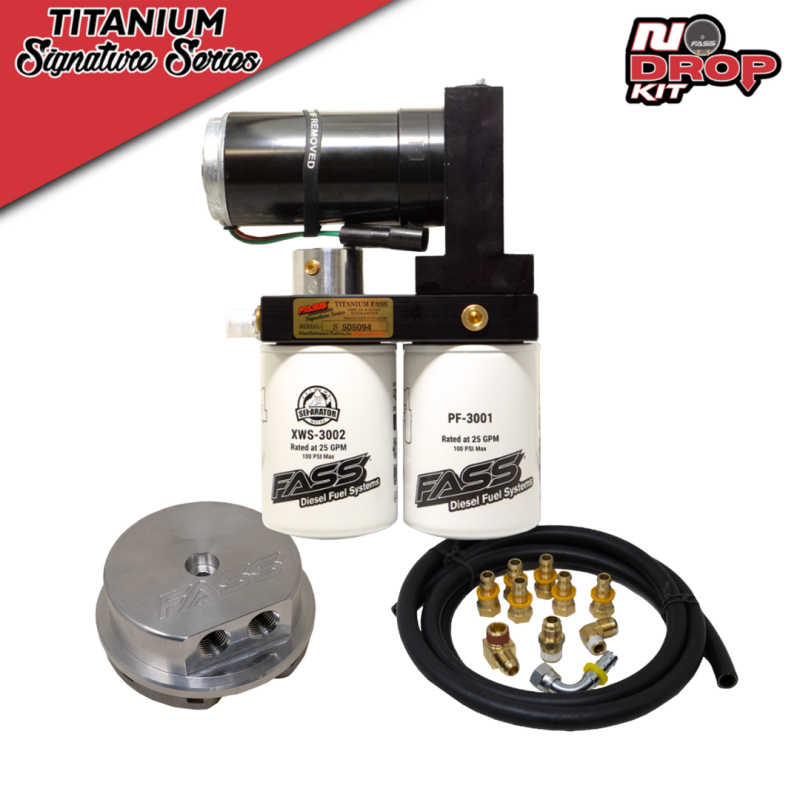 FASS 00-05 Ford Powerstroke F250/F350 (Excursion 6.0 and 7.3L) 250gph No Drop Titanium Fuel System