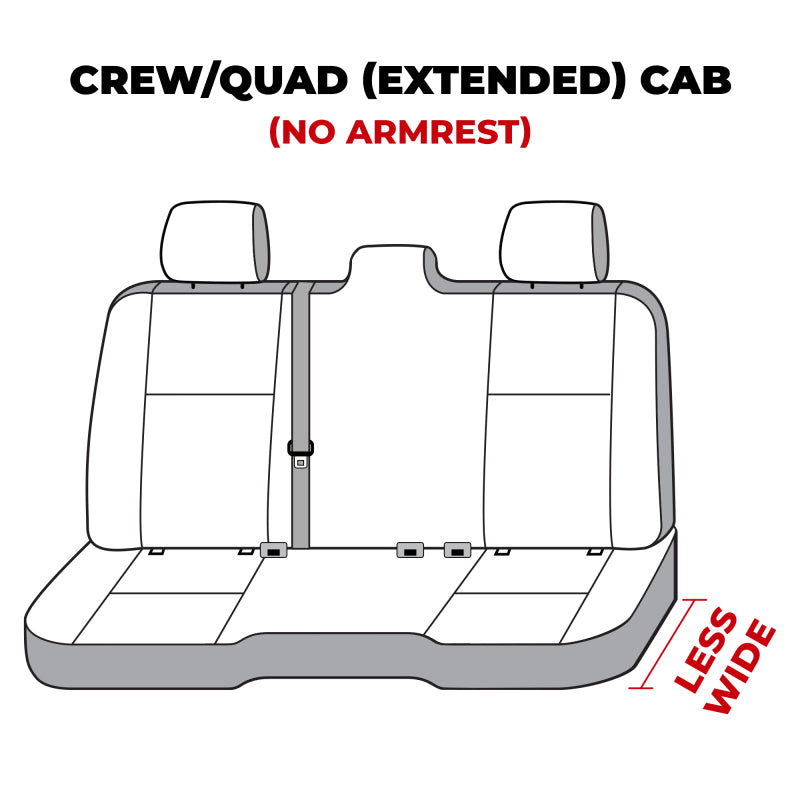 Covercraft 19-24 Dodge Ram Carhartt SeatSaver Custom Second Row Seat Covers - Gravel