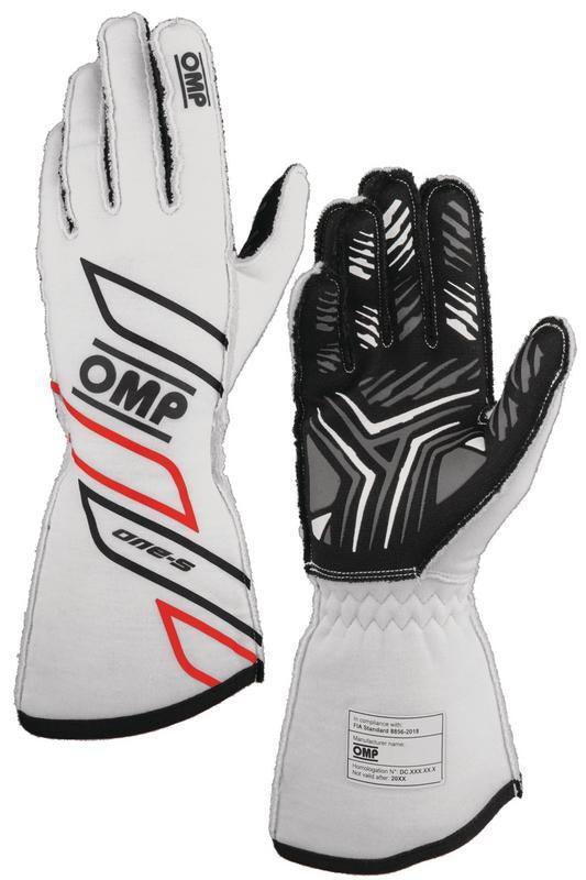 OMP ONE-S GLOVES my2025 FIA 8856-2018 RED SZ XL