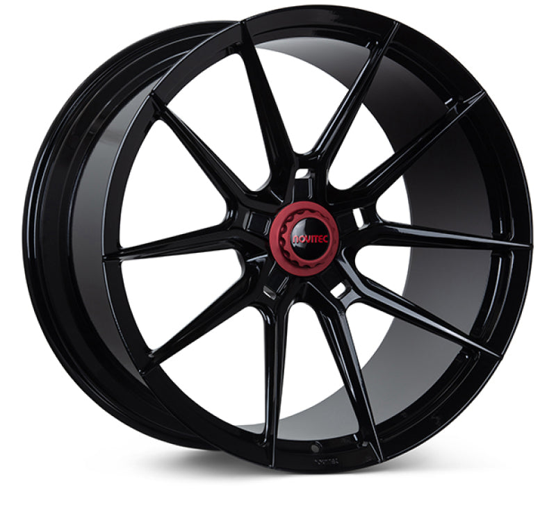 Vossen x Novitec NF10 22x9.5in - 5x114.3 BP - ET34 - Gloss Black Ferrari Purosangue Front Wheel