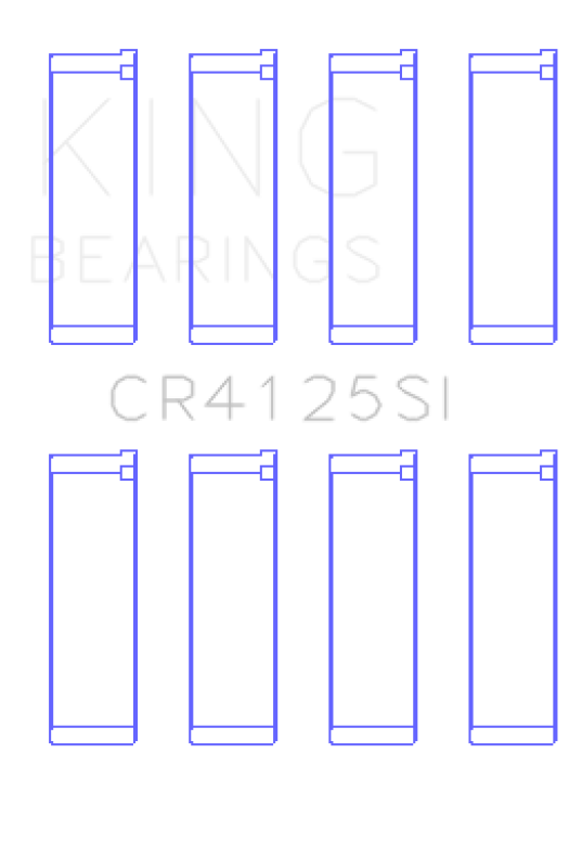 King Subaru EJ15/EJ16/EJ18/EJ20/EJ22/EJ25 (Size 0.25mm) Silicone Bi-Metal Alum Rod Bearing Set