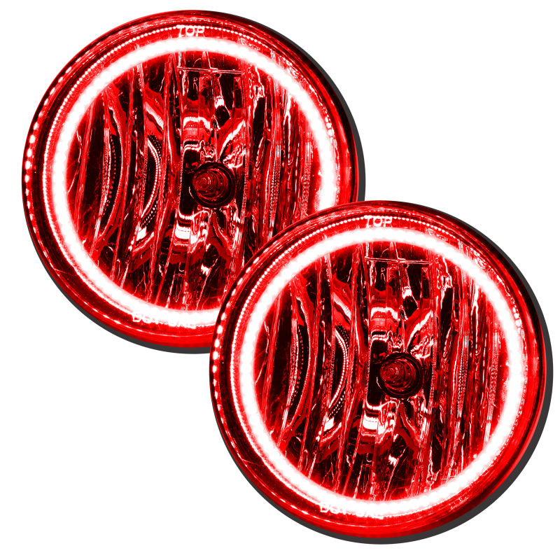 Oracle 08-13 GMC Sierra LED Fog Light Halo Kit - Red