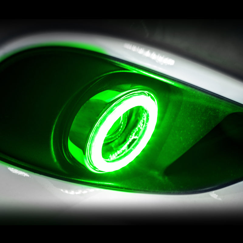 Oracle 14-15 GMC Sierra Surface Mount LED Fog Light Halo Kit - Green