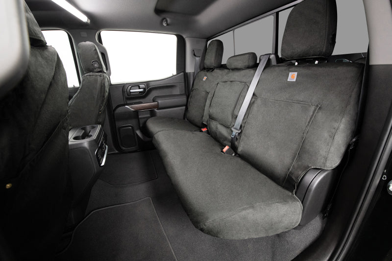 Covercraft 19-24 Dodge RAM 1500 Carhartt Super Dux SeatSaver Front Row Custom Seat Cover - Gravel