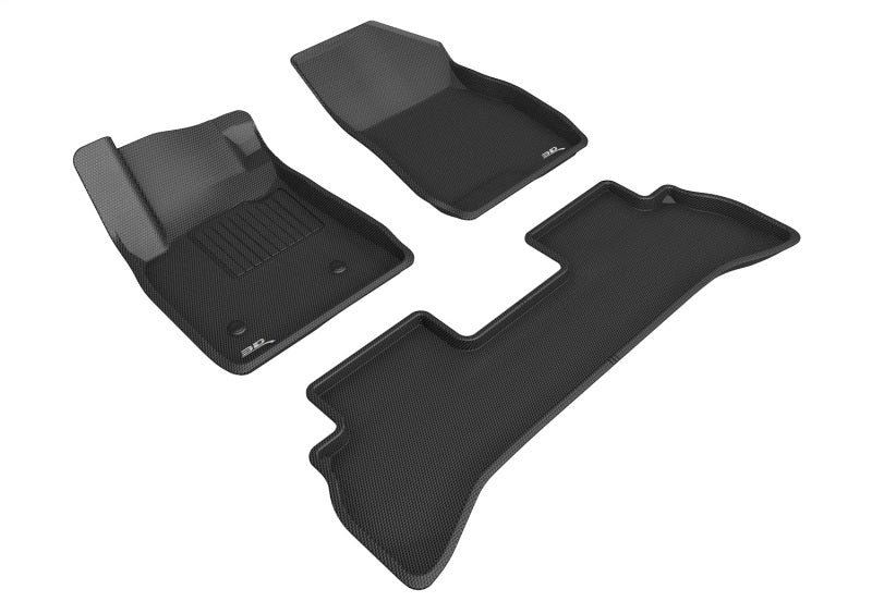 3D MAXpider 2021 Buick Encore GX FWD 20-21/Chevy Trailblazer FWD Kagu 1st +2nd Row Floormats - Black