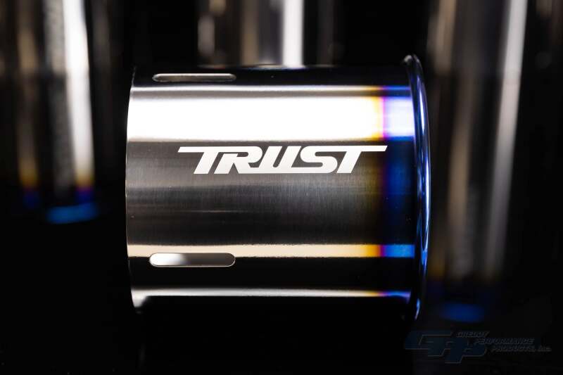 GReddy PE-TR Rolled Tip-Burnt-Ti L 130mm x 115mm