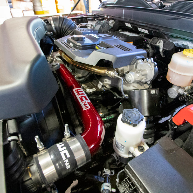 Wehrli 19-24 6.7L Cummins Standard Output (SO) Upper Coolant Pipe - Fine Texture Black