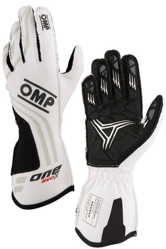 OMP ONE EVO-X MY24 GLOVES FIA 8856-2018 BLACK SZ S