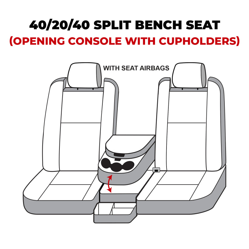 Covercraft 22-24 Dodge RAM 2500-3500 Carhartt Super Dux SeatSaver Frt Row Custom Seat Cover -Gravel