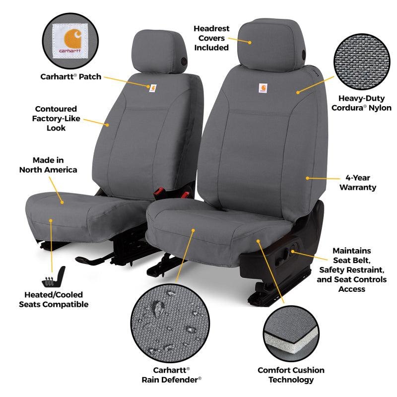 Covercraft 24-25 Ford F150 XL XLT STX Carhartt Super Dux Precision Fit Front Row Seat Covers