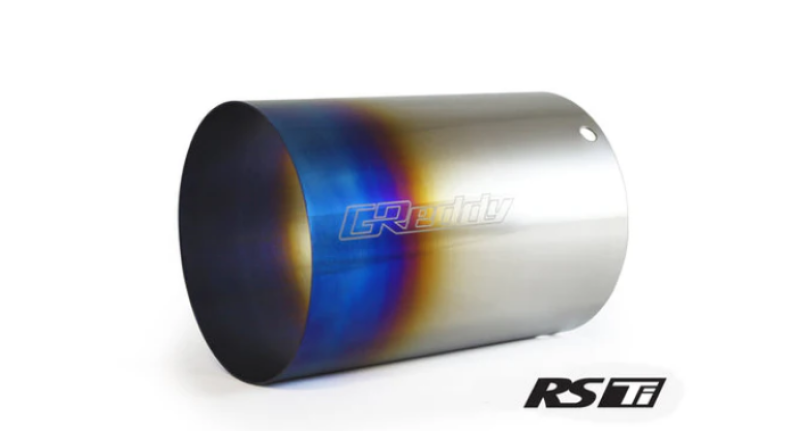 GReddy Burnt Titanium Tip 115mm Diameter 170mm Length (for Revolution RS / RS-TI / RS-Race)