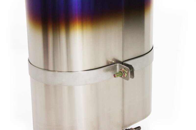 GReddy - Universal Titanium Oval Muffler 2.5in ID Muffler Inlet