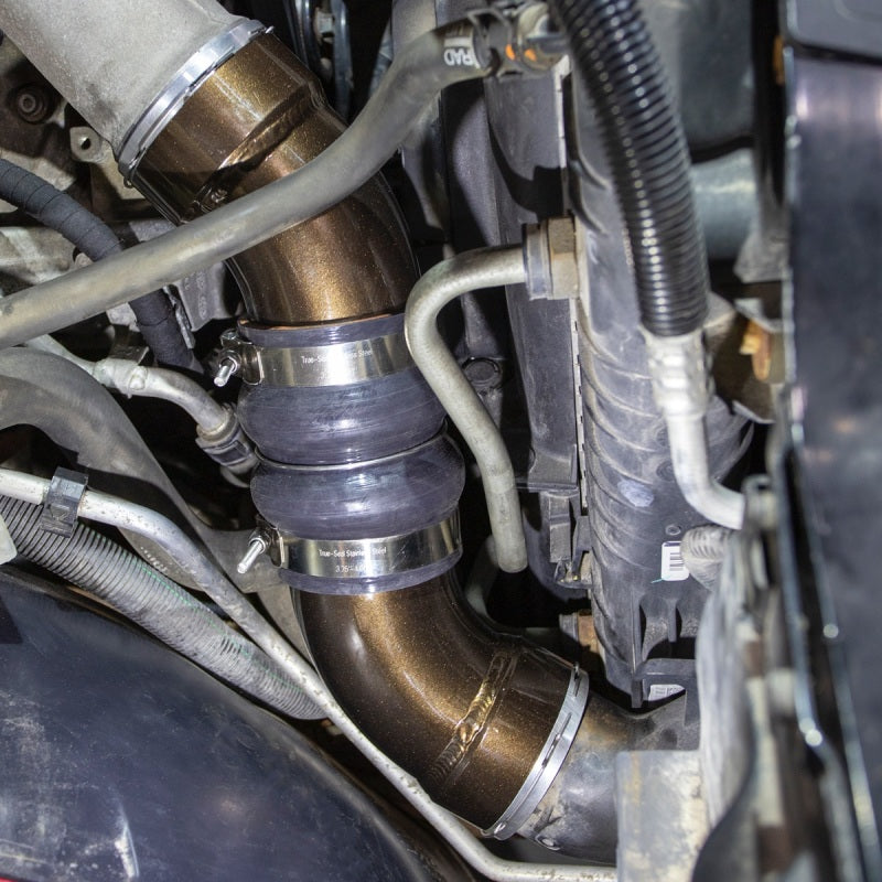 Wehrli 06-10 Chevrolet 6.6L LBZ/LMM Duramax Passenger Side 3.5in Intercooler Pipe - Semi-Gloss Black