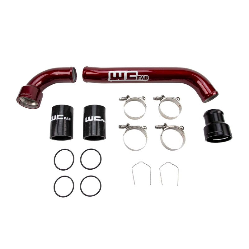 Wehrli 17-25 Ford Power Stroke 6.7L Upper Coolant Pipe Kit - Cat Yellow