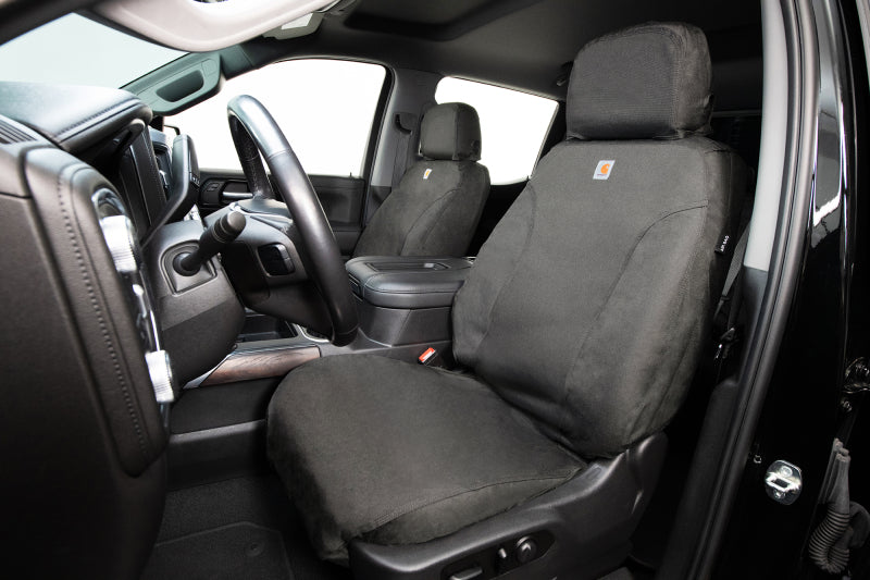 Covercraft 19-25 Dodge RAM 1500 Carhartt Super Dux SeatSaver Front Row Custom Seat Cover - Gravel