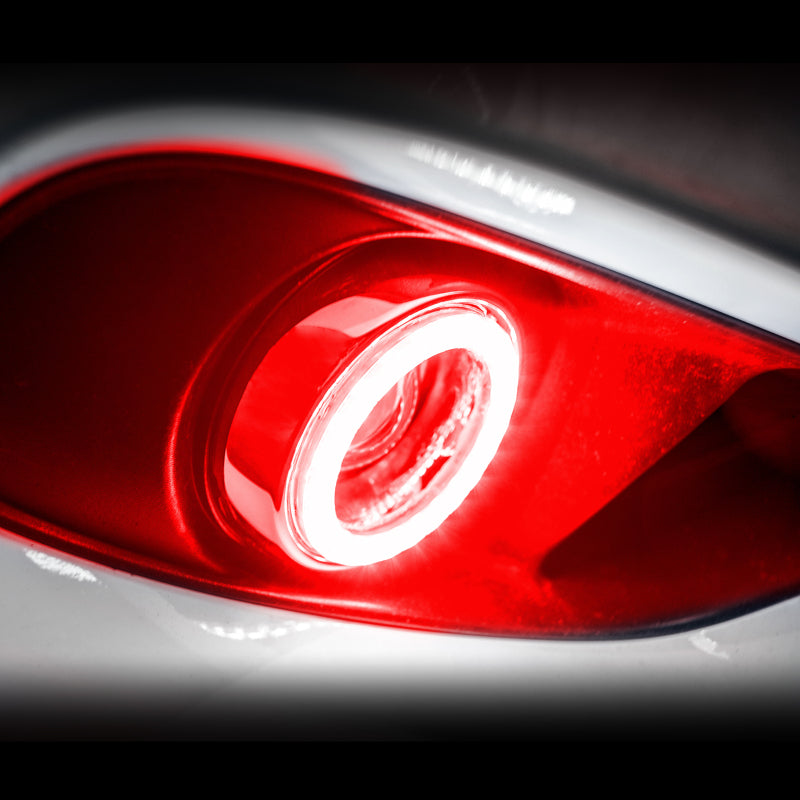 Oracle 14-15 Chevrolet Silverado Surface Mount LED Fog Light Halo Kit - Red