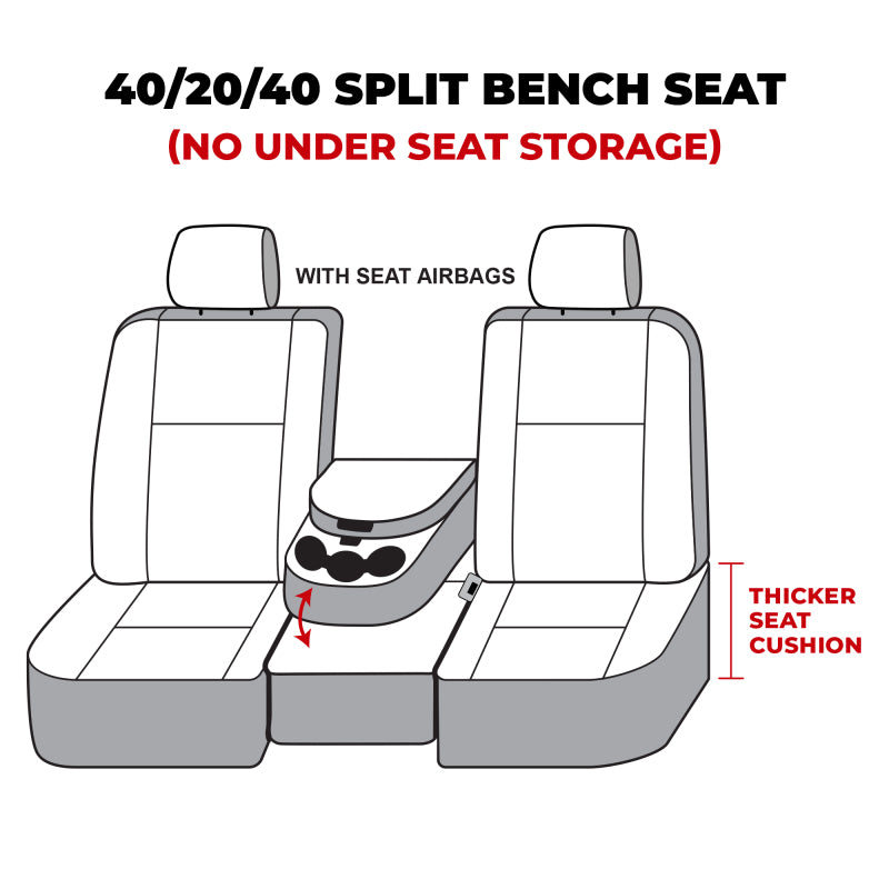 Covercraft 13-16 Dodge RAM 1500 2500 Carhartt Super Dux SeatSaver Frt Row Custom Seat Cover -Gravel