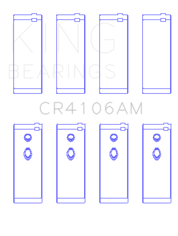 King Engine Bearings Daewoo/GM/Isuzu/Opel/Vauxhall (Size 0.5) Rod Bearing Set