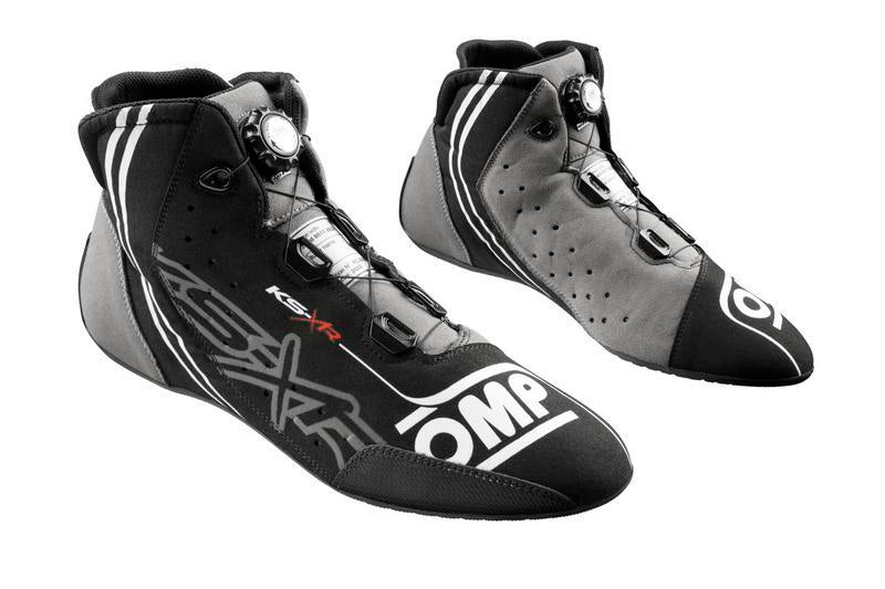 OMP KART SHOES KS-X FIA 8877-2022 BLACK/GREY/FLUO YELLOW SIZE 43