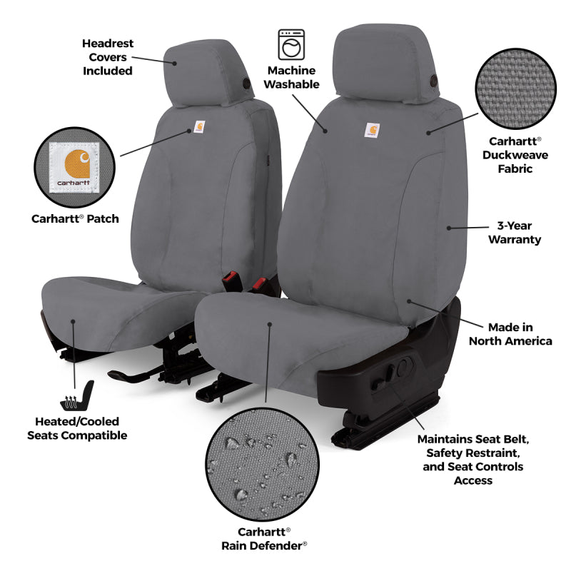 Covercraft 23-25 Chevrolet Colorado Carhartt SeatSaver Custom Seat Cover - Gravel
