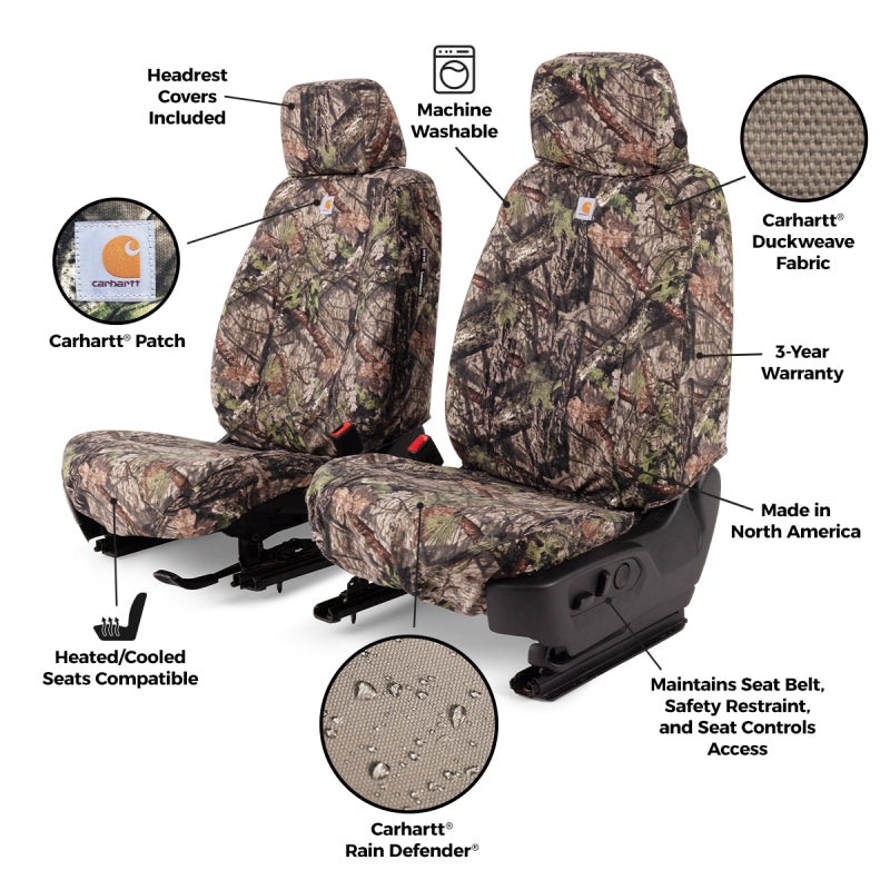 Covercraft 24-25 Ford Ranger Carhartt SeatSaver Custom Seat Cover - Mossy Oak Breakup