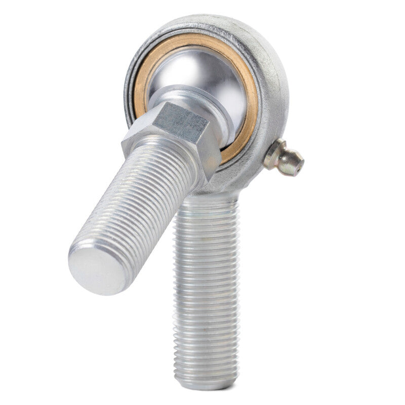 QA1 V Series 3-Pc Rod End - Male/Left Hand - 10mm Bore x M10x1.5 w/Stud & Zerk - Carbon Steel