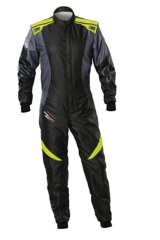 OMP KS-2X ART SUIT FIA 8877-2022 BLACK / FLUO YELLOW SZ 56