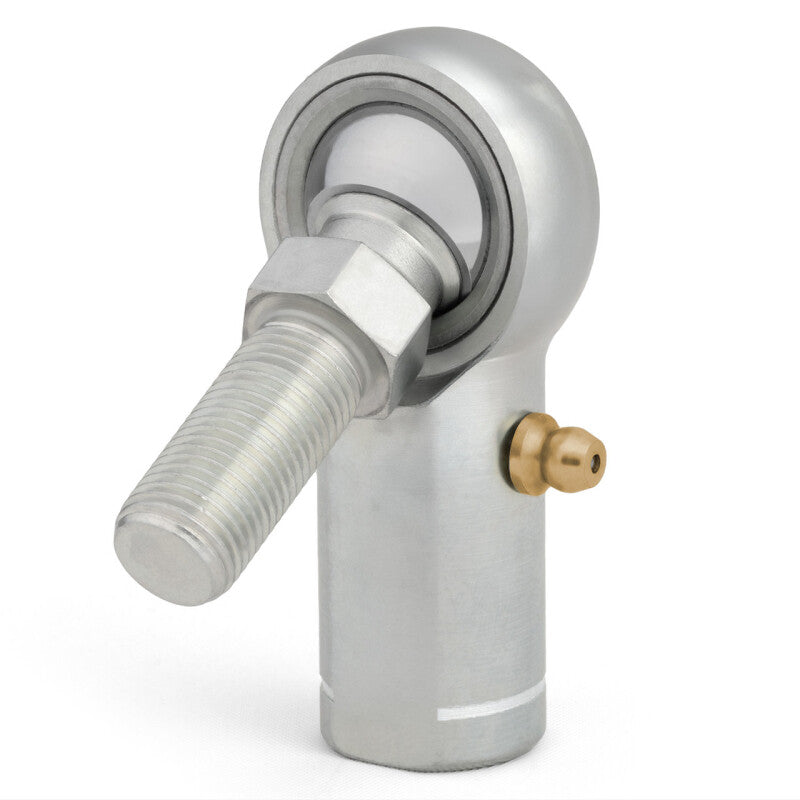 QA1 H Series 3-Pc Rod End - Female/Left Hand - .375in Bore x 3/8-24 w/Stud & Zerk - Alloy Steel