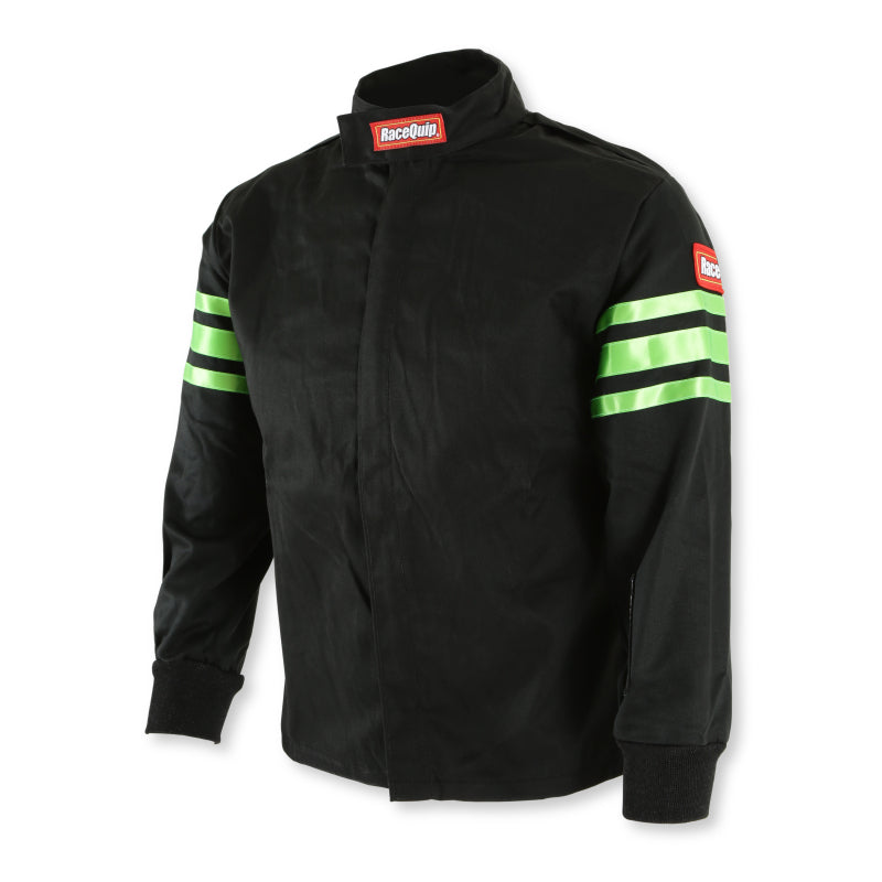 RaceQuip Green Trim SFI-1 JR. Jacket - Kids Small