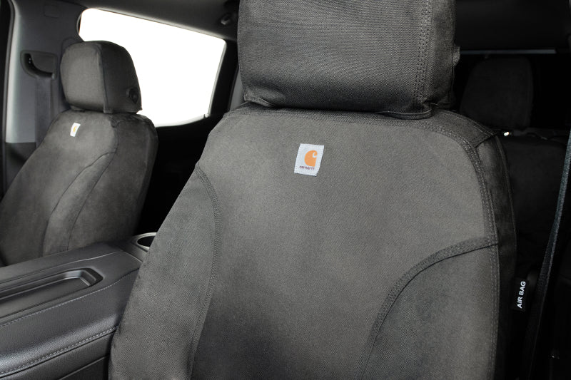 Covercraft 16-23 Toyota Tacoma Carhartt Super Dux SeatSaver Front Row Custom Seat Cover - Gravel
